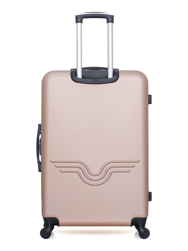 AMERICAN TRAVEL - Valise Grand Format CHELSEA 75 cm 4 Roues Rose Métal - Kiabi