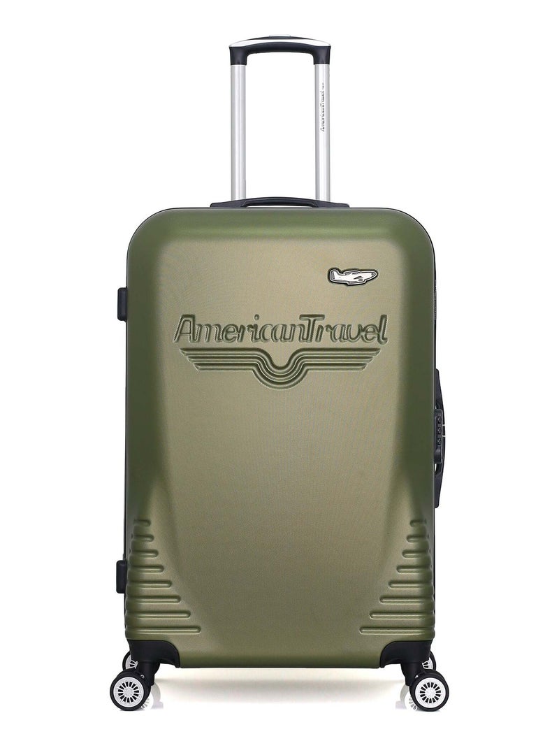AMERICAN TRAVEL Valise Grand Format DC 75 cm Roues Kaki