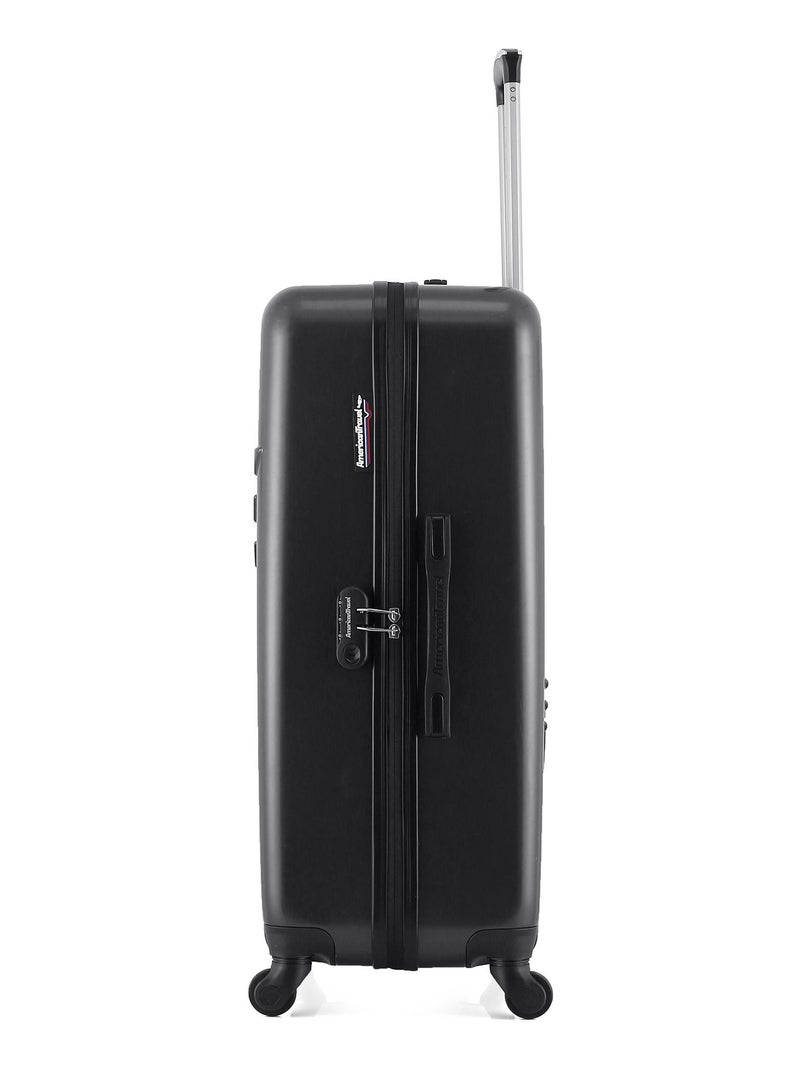 AMERICAN TRAVEL - Valise Grand Format DETROIT 75 cm 4 Roues Gris foncé - Kiabi