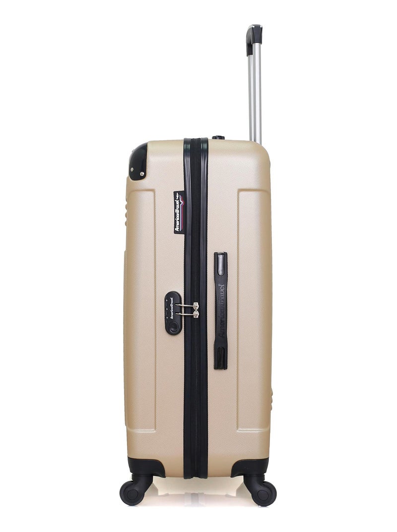 AMERICAN TRAVEL - Valise Grand Format HARLEM-A 70 cm 4 Roues Beige - Kiabi