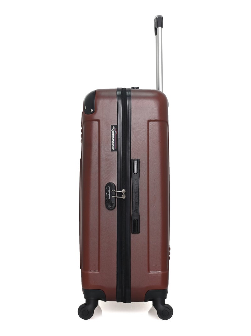 AMERICAN TRAVEL - Valise Grand Format HARLEM-A 70 cm 4 Roues Marron - Kiabi