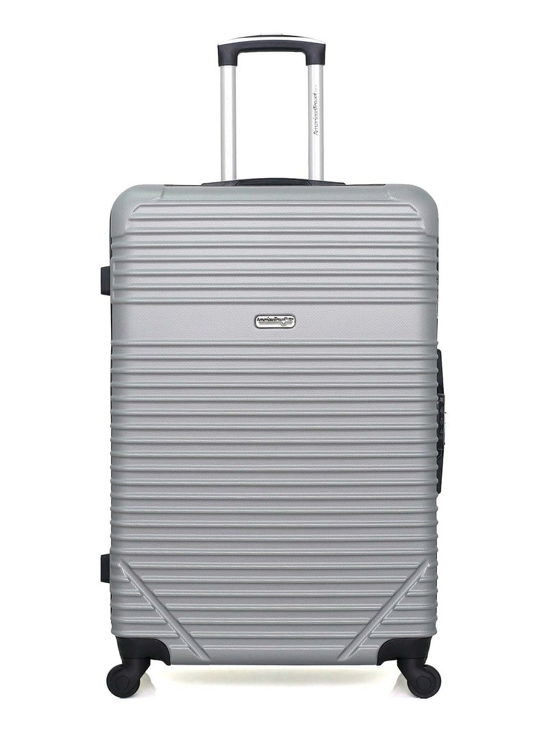 AMERICAN TRAVEL - Valise Grand Format MEMPHIS 75 cm 4 Roues Gris - Kiabi