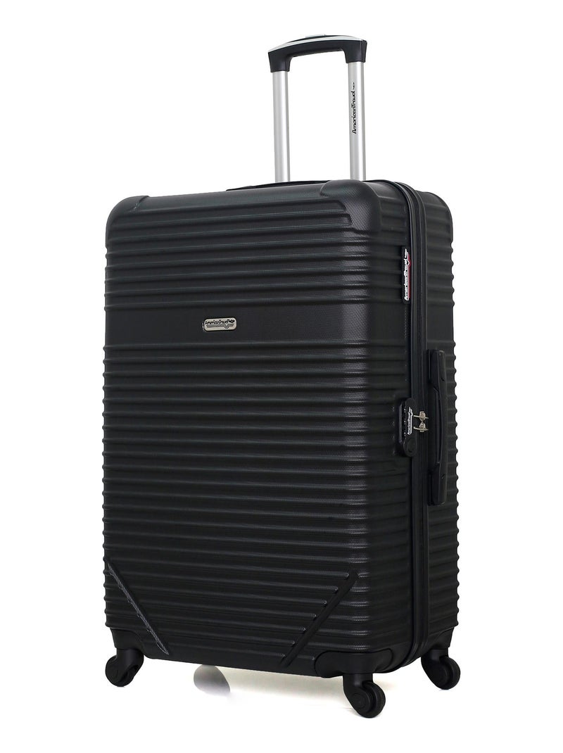 AMERICAN TRAVEL - Valise Grand Format MEMPHIS 75 cm 4 Roues Noir - Kiabi
