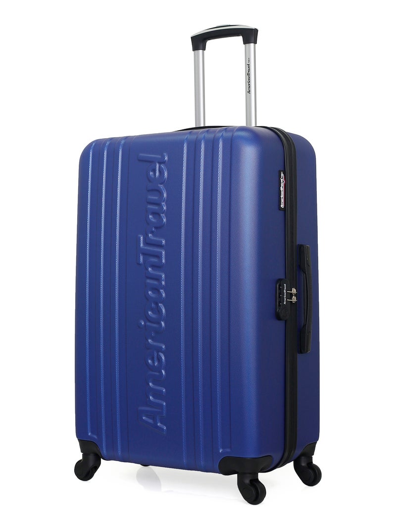 AMERICAN TRAVEL - Valise Grand Format SPRINGFIELD 75 cm 4 Roues Bleu Bleu marine - Kiabi
