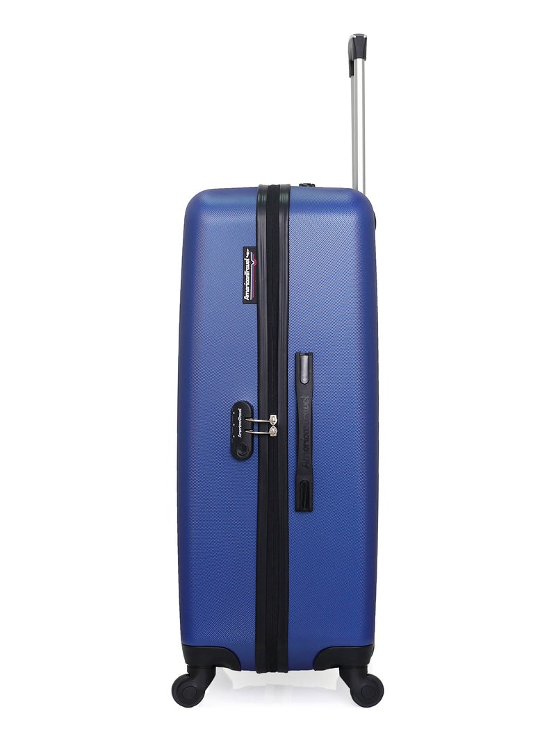 AMERICAN TRAVEL - Valise Grand Format SPRINGFIELD 75 cm 4 Roues Bleu Bleu marine - Kiabi