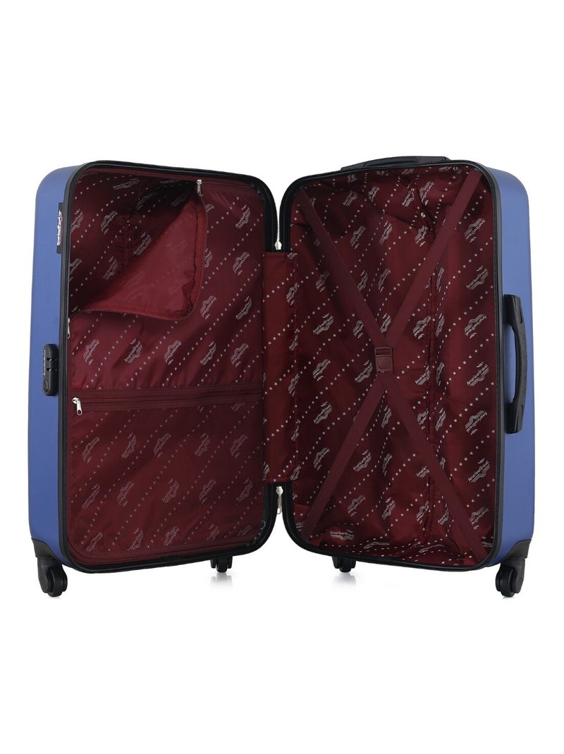 AMERICAN TRAVEL - Valise Grand Format SPRINGFIELD-A 70 cm 4 Roues Bleu Bleu marine - Kiabi