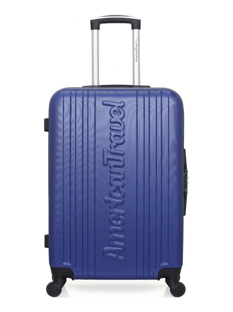 AMERICAN TRAVEL - Valise Weekend ABS SPRINGFIELD 4 Roues 65 cm Bleu marine - Kiabi