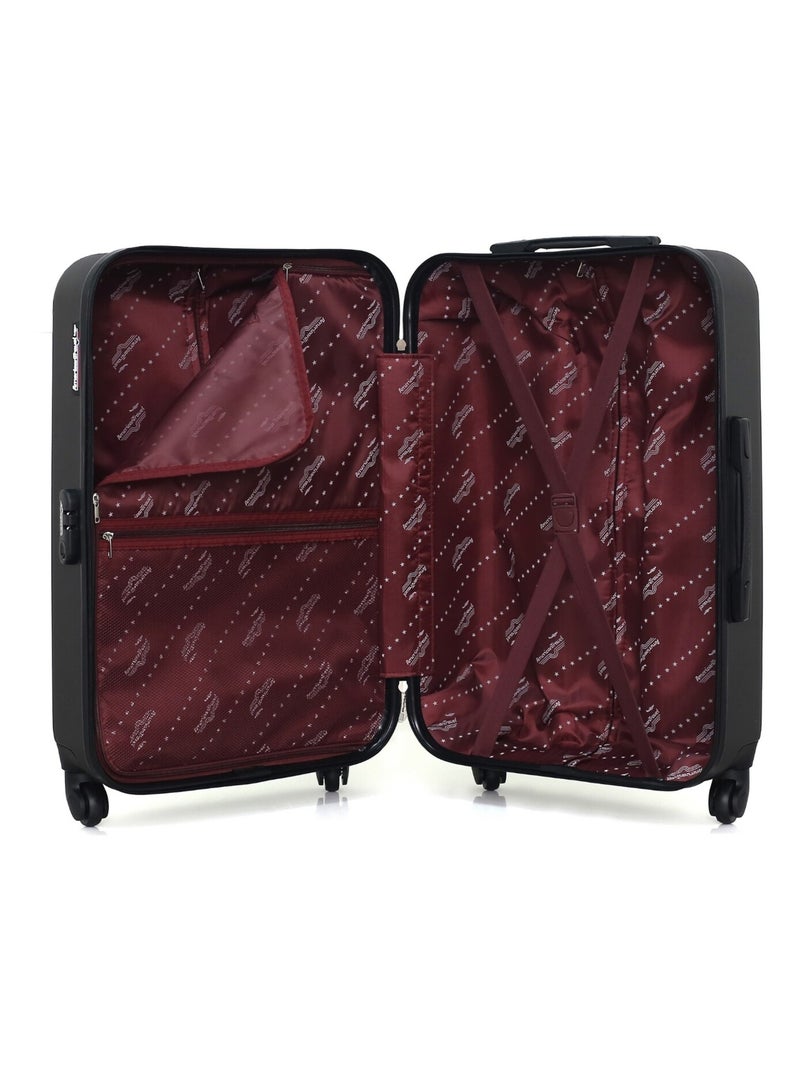 AMERICAN TRAVEL - Valise Weekend BRONX 65 cm 4 Roues Gris foncé - Kiabi