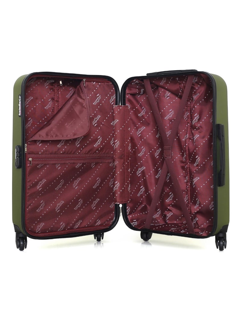 AMERICAN TRAVEL - Valise Weekend BRONX 65 cm 4 Roues Kaki - Kiabi