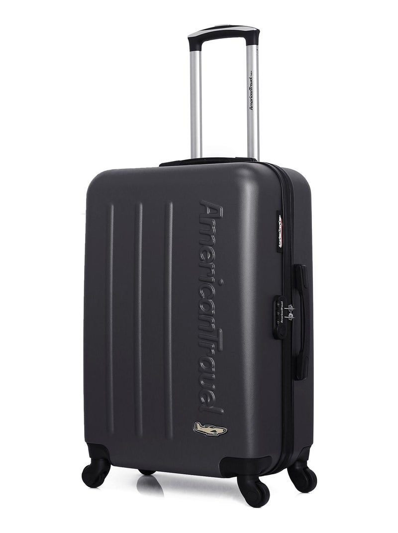 AMERICAN TRAVEL - Valise Weekend BRONX 65 cm 4 Roues Noir - Kiabi
