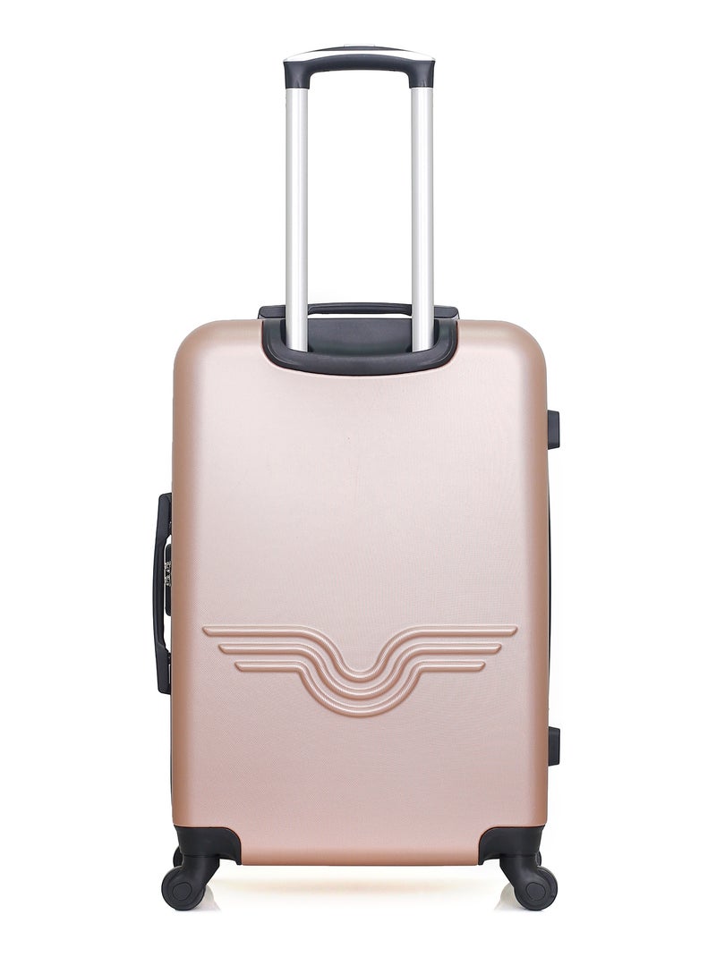 AMERICAN TRAVEL - Valise Weekend BRONX 65 cm 4 Roues Rose Métal - Kiabi