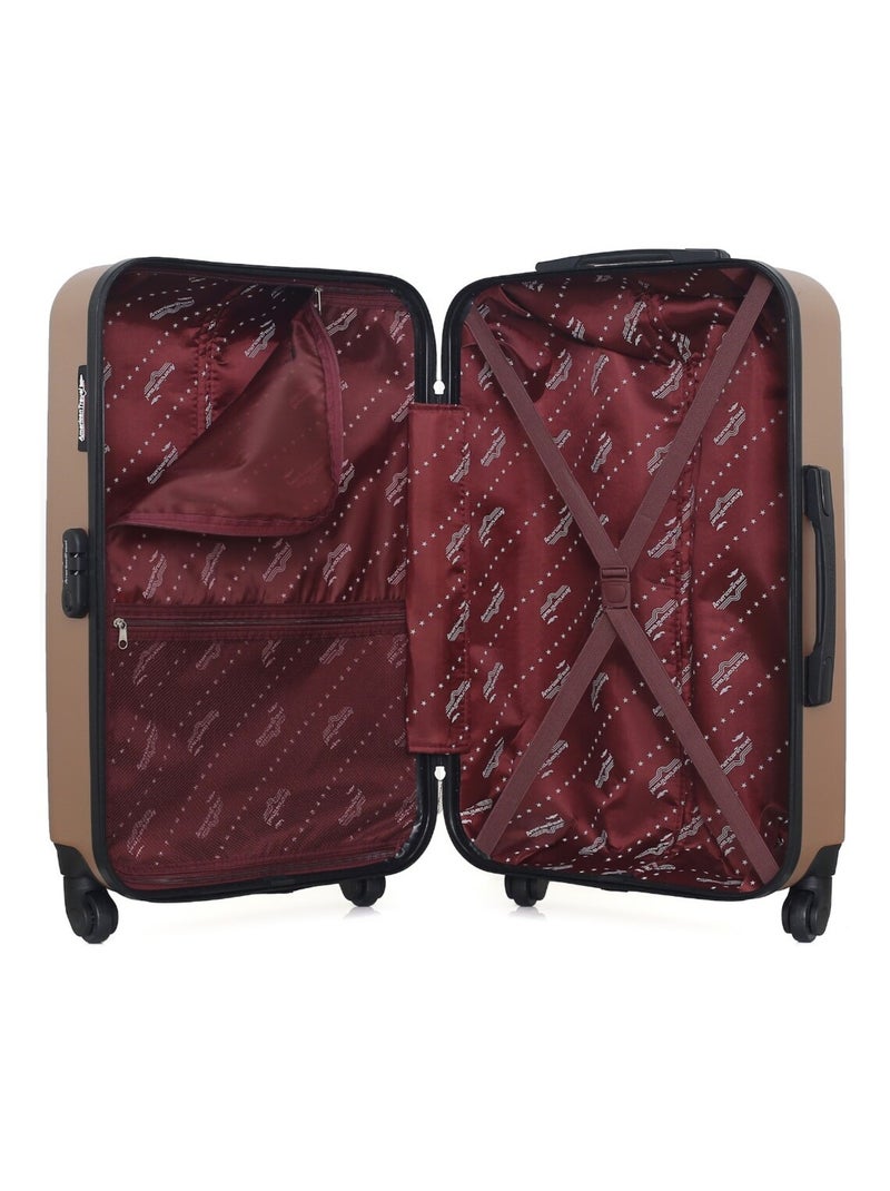 AMERICAN TRAVEL - Valise Weekend BRONX 65 cm 4 Roues Rose Métal - Kiabi