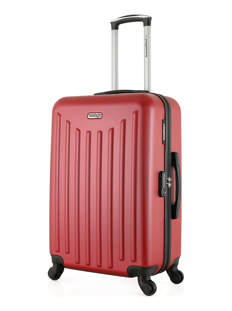 AMERICAN TRAVEL - Valise Weekend BROOKLYN 65 cm 4 Roues Bordeaux - Kiabi