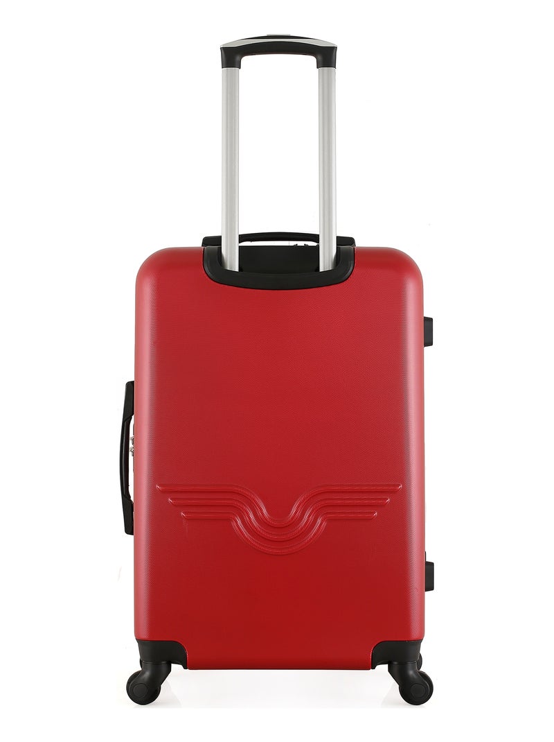 AMERICAN TRAVEL - Valise Weekend BROOKLYN 65 cm 4 Roues Bordeaux - Kiabi