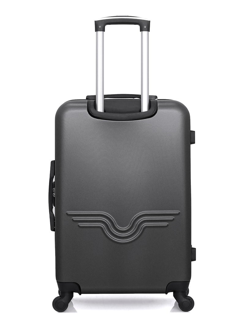 AMERICAN TRAVEL - Valise Weekend BROOKLYN 65 cm 4 Roues Gris foncé - Kiabi