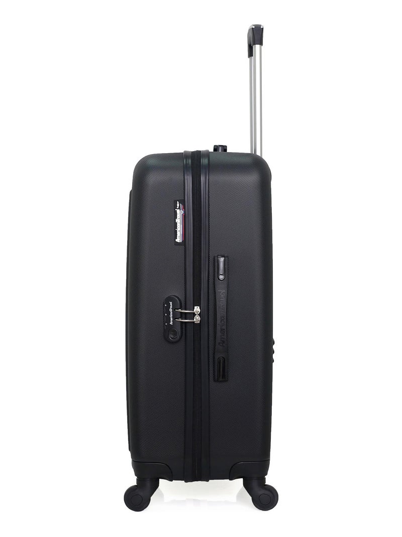 AMERICAN TRAVEL - Valise Weekend BROOKLYN 65 cm 4 Roues Noir - Kiabi