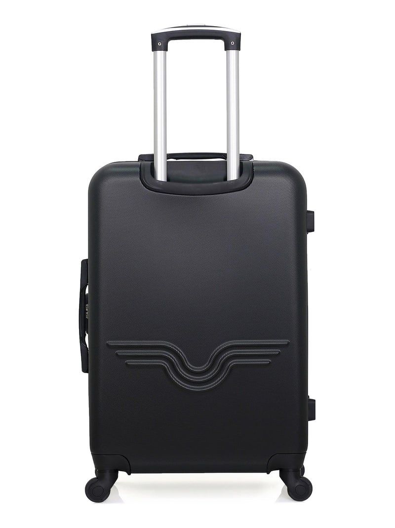 AMERICAN TRAVEL - Valise Weekend BROOKLYN 65 cm 4 Roues Noir - Kiabi