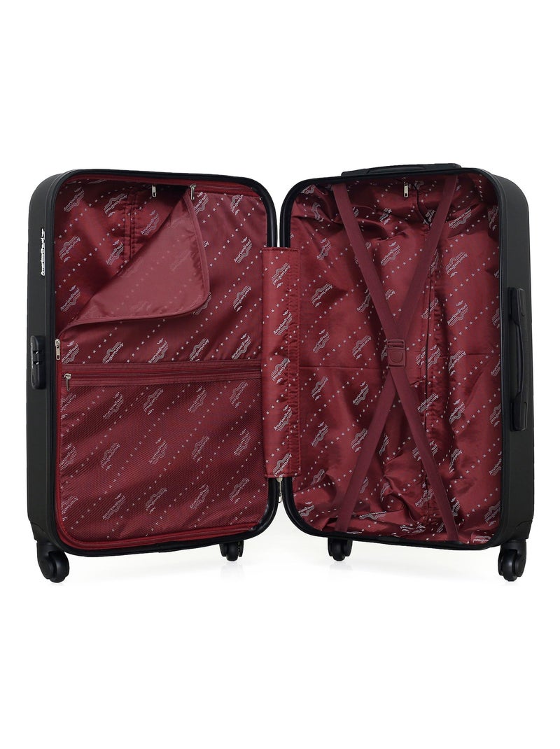 AMERICAN TRAVEL - Valise Weekend BROOKLYN 65 cm 4 Roues Noir - Kiabi