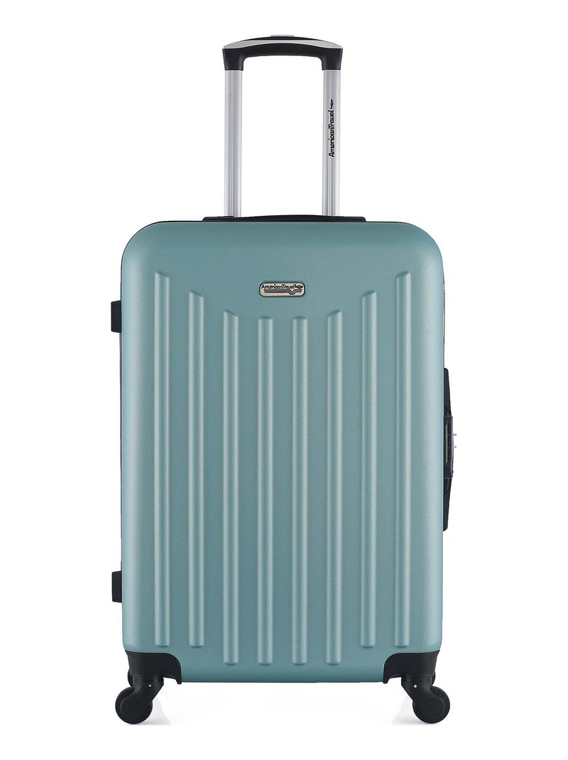 AMERICAN TRAVEL - Valise Weekend BROOKLYN 65 cm 4 Roues Vert d'eau - Kiabi