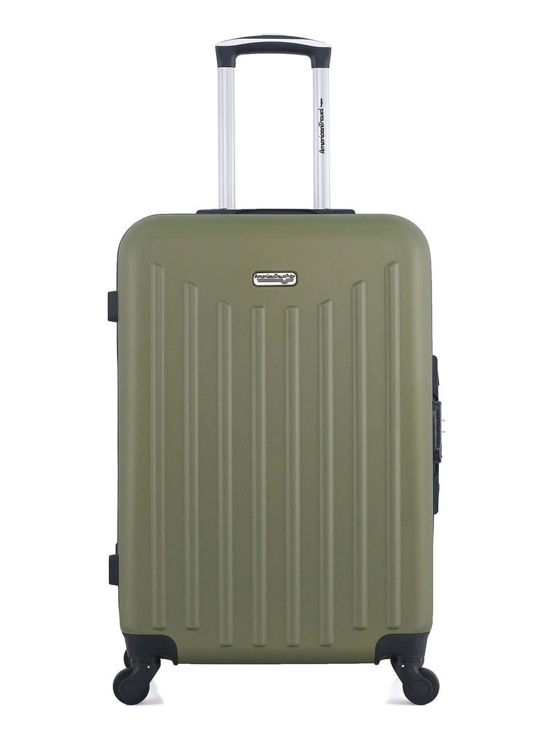 AMERICAN TRAVEL - Valise Weekend BROOKLYN 65 cm 4 Roues Vert kaki - Kiabi