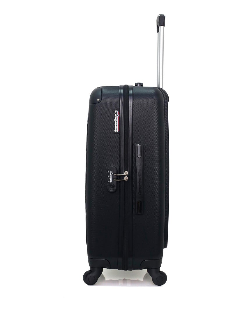 AMERICAN TRAVEL - Valise Weekend BUDAPEST 65 cm 4 Roues Noir - Kiabi