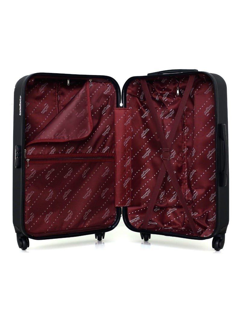 AMERICAN TRAVEL - Valise Weekend BUDAPEST 65 cm 4 Roues Noir - Kiabi