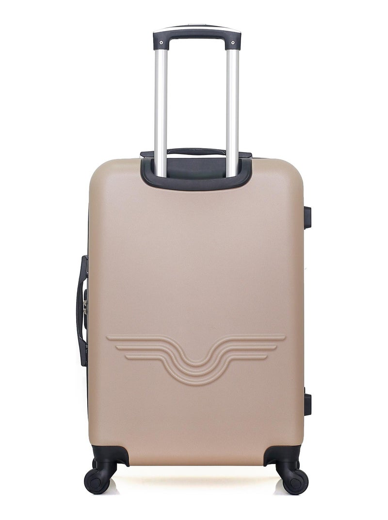 AMERICAN TRAVEL - Valise Weekend CHELSEA 65 cm 4 Roues Beige - Kiabi