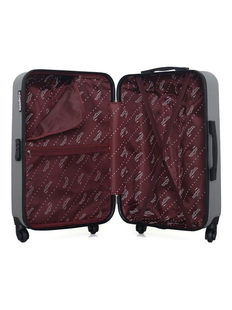 AMERICAN TRAVEL - Valise Weekend CHELSEA 65 cm 4 Roues Gris - Kiabi