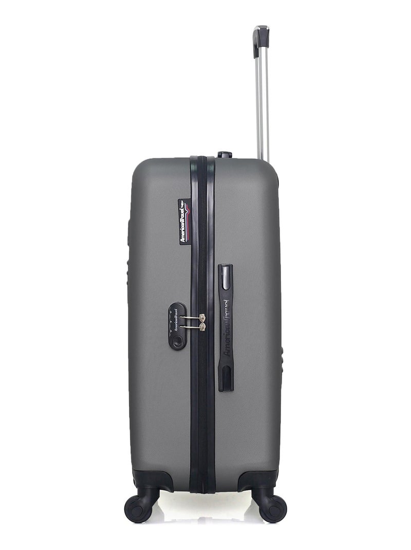 AMERICAN TRAVEL - Valise Weekend CHELSEA 65 cm 4 Roues Gris foncé - Kiabi