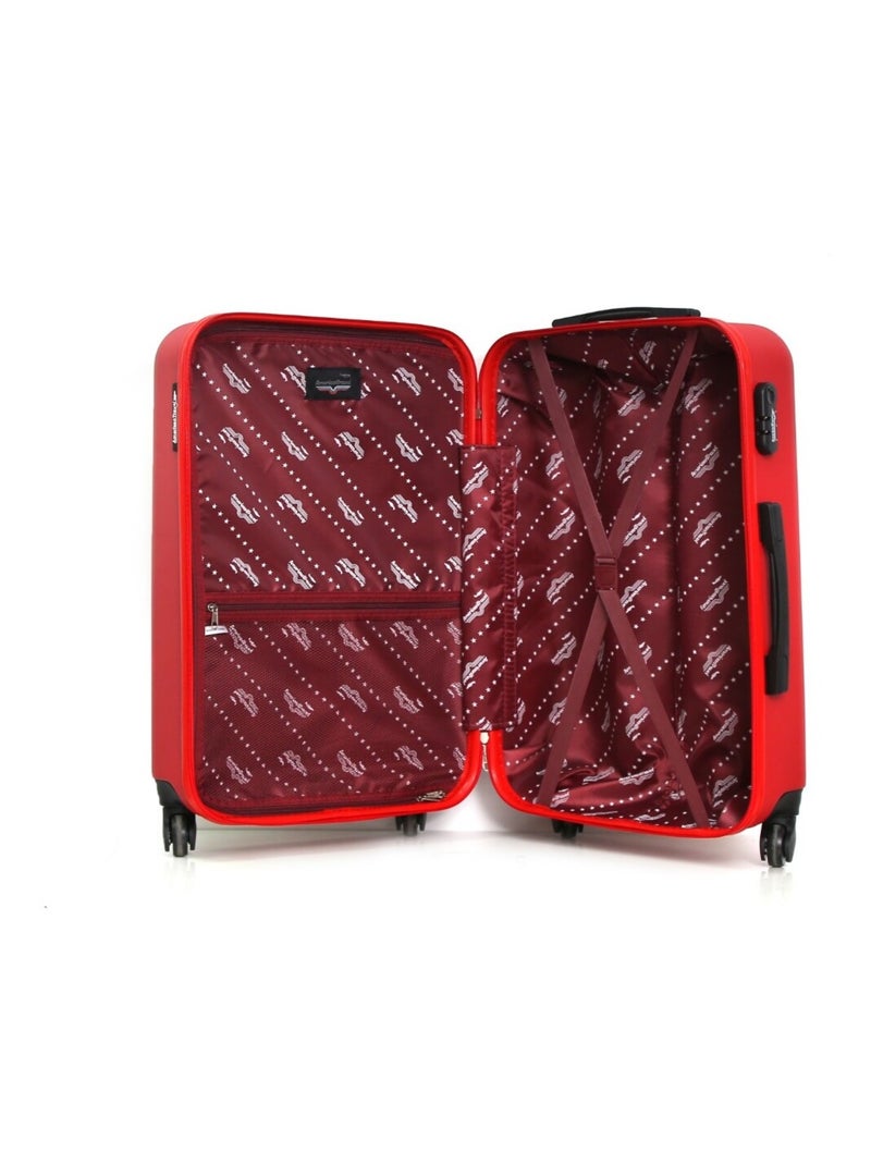 AMERICAN TRAVEL - Valise Weekend CHELSEA 65 cm 4 Roues Rouge - Kiabi