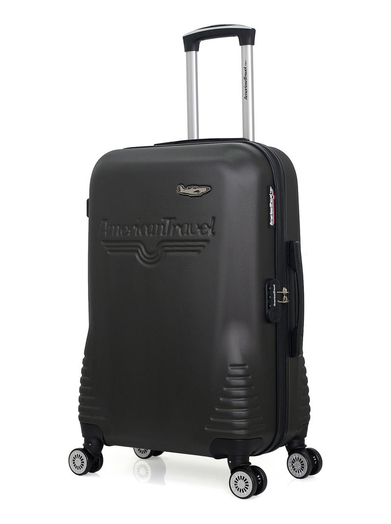 AMERICAN TRAVEL - Valise Weekend DC 65 cm 4 Roues Gris foncé - Kiabi