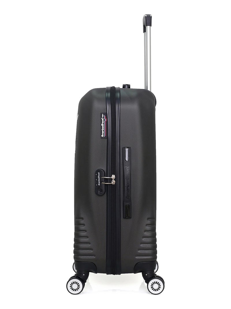 AMERICAN TRAVEL - Valise Weekend DC 65 cm 4 Roues Gris foncé - Kiabi