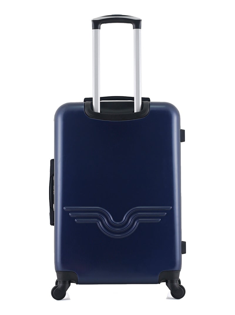 AMERICAN TRAVEL - Valise Weekend DETROIT 65 cm 4 Roues Bleu Bleu marine - Kiabi