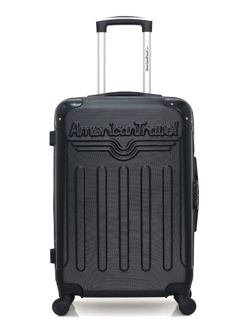 AMERICAN TRAVEL - Valise Weekend HARLEM-A 60 cm 4 Roues Noir - Kiabi