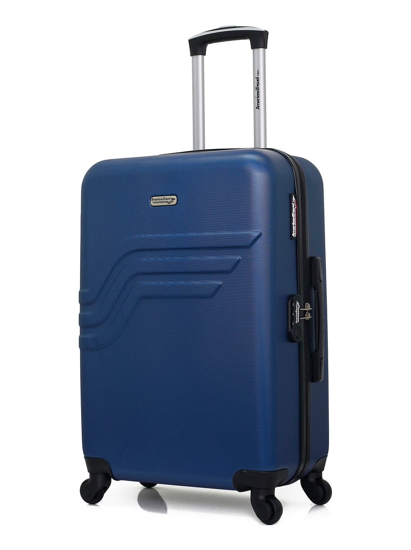 AMERICAN TRAVEL - Valise Weekend QUEENS 65 cm 4 Roues Bleu Bleu marine - Kiabi