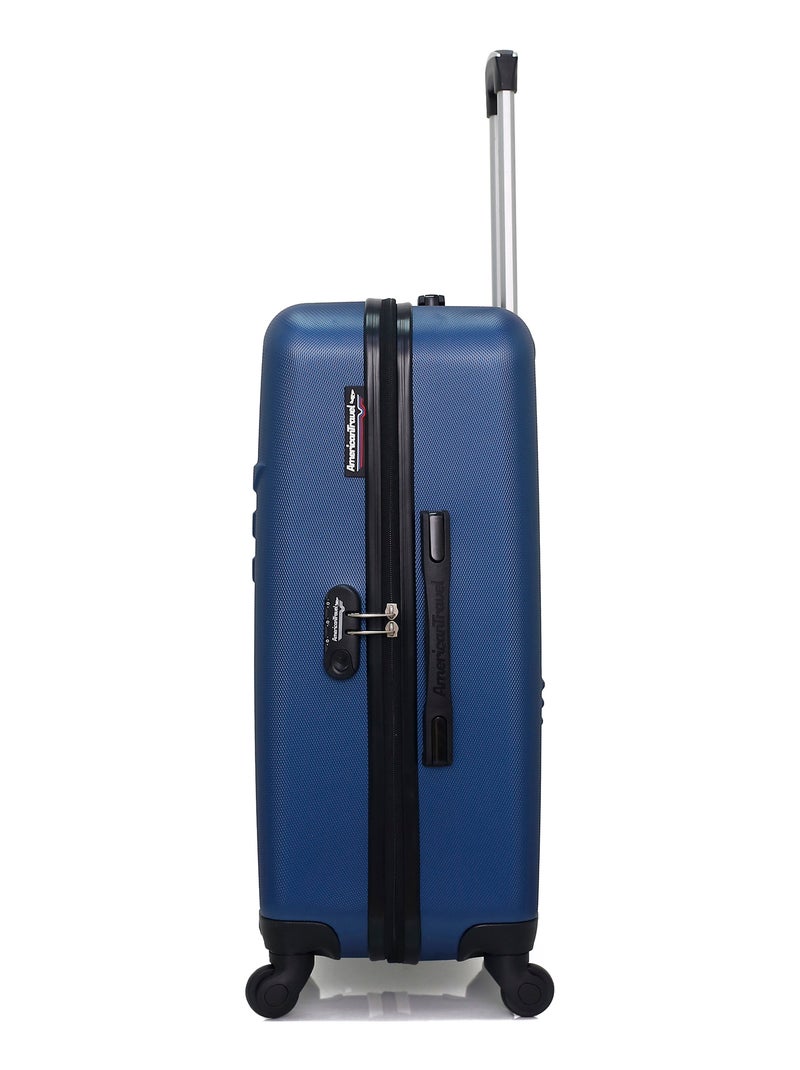 AMERICAN TRAVEL - Valise Weekend QUEENS 65 cm 4 Roues Bleu Bleu marine - Kiabi