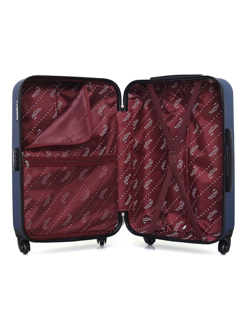 AMERICAN TRAVEL - Valise Weekend QUEENS 65 cm 4 Roues Bleu Bleu marine - Kiabi