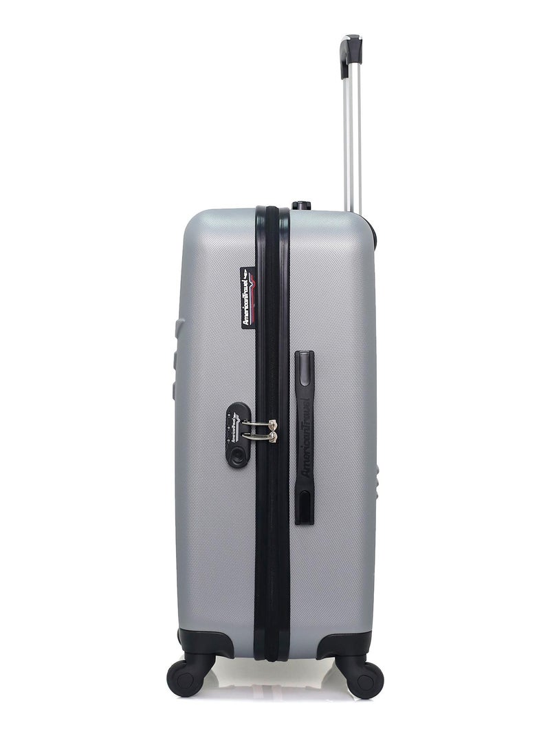 AMERICAN TRAVEL - Valise Weekend QUEENS 65 cm 4 Roues Gris - Kiabi