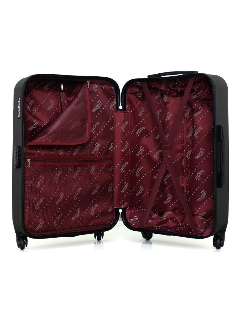 AMERICAN TRAVEL - Valise Weekend QUEENS 65 cm 4 Roues Gris foncé - Kiabi