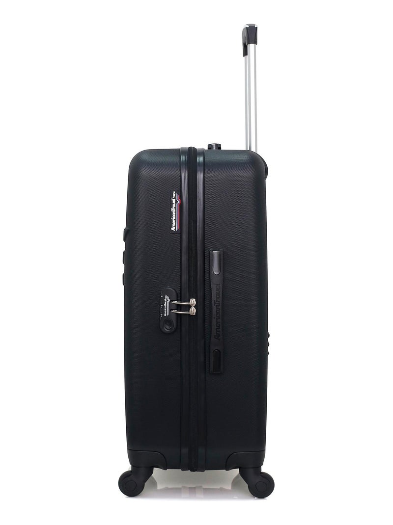 AMERICAN TRAVEL - Valise Weekend QUEENS 65 cm 4 Roues Noir - Kiabi