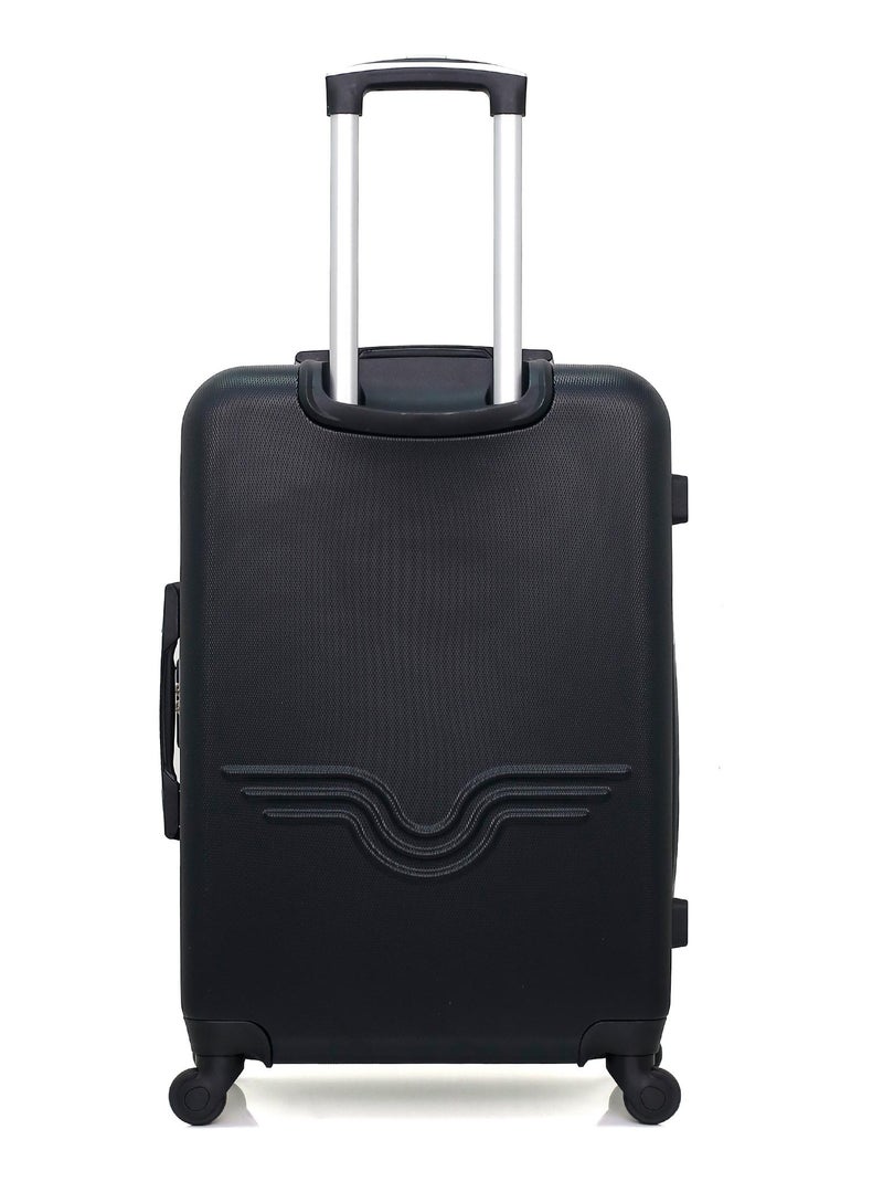 AMERICAN TRAVEL - Valise Weekend QUEENS 65 cm 4 Roues Noir - Kiabi