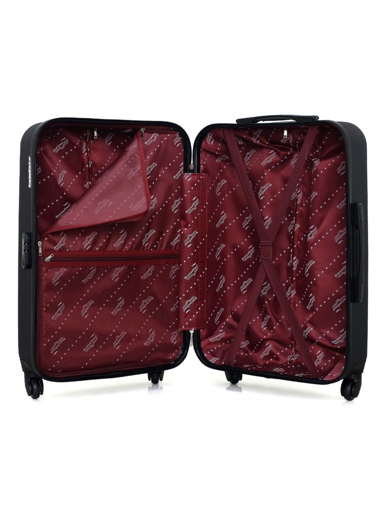 AMERICAN TRAVEL - Valise Weekend QUEENS 65 cm 4 Roues Noir - Kiabi