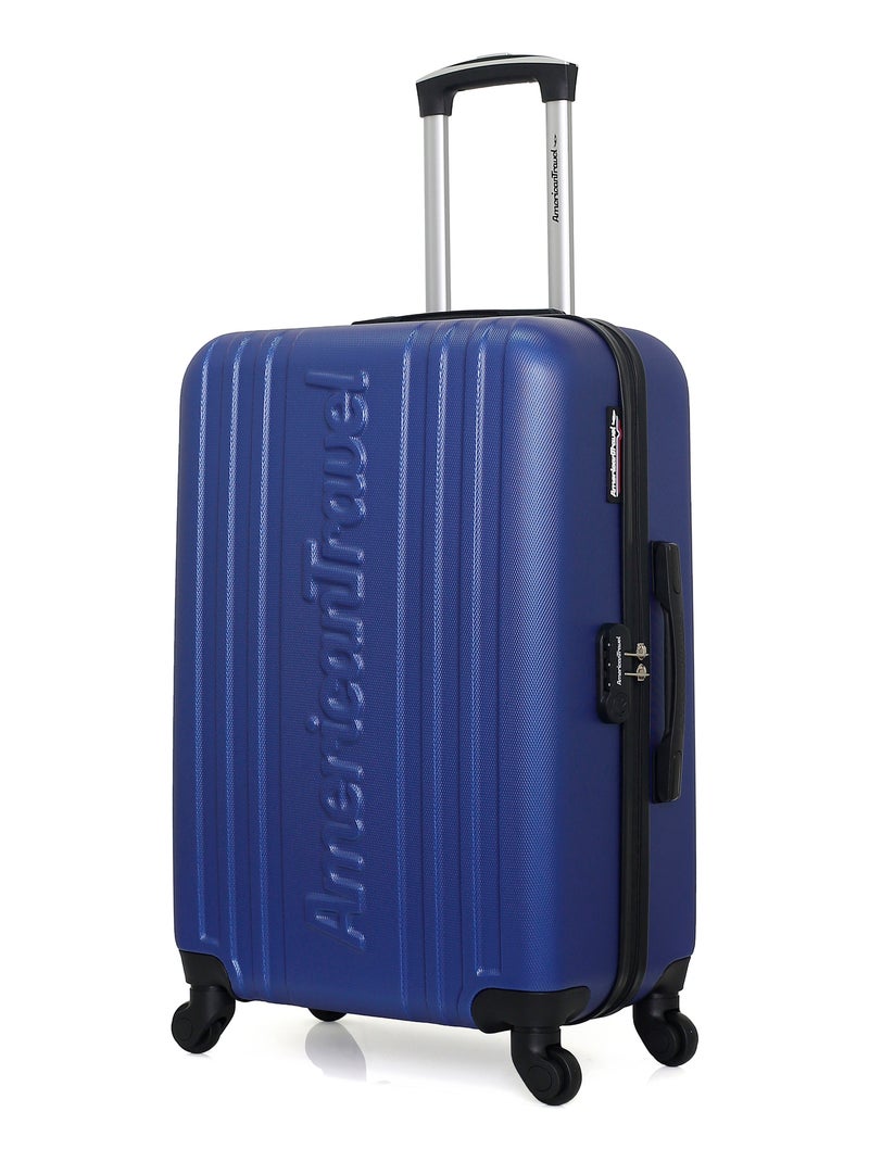 AMERICAN TRAVEL - Valise Weekend SPRINGFIELD 65 cm 4 Roues Bleu Bleu marine - Kiabi