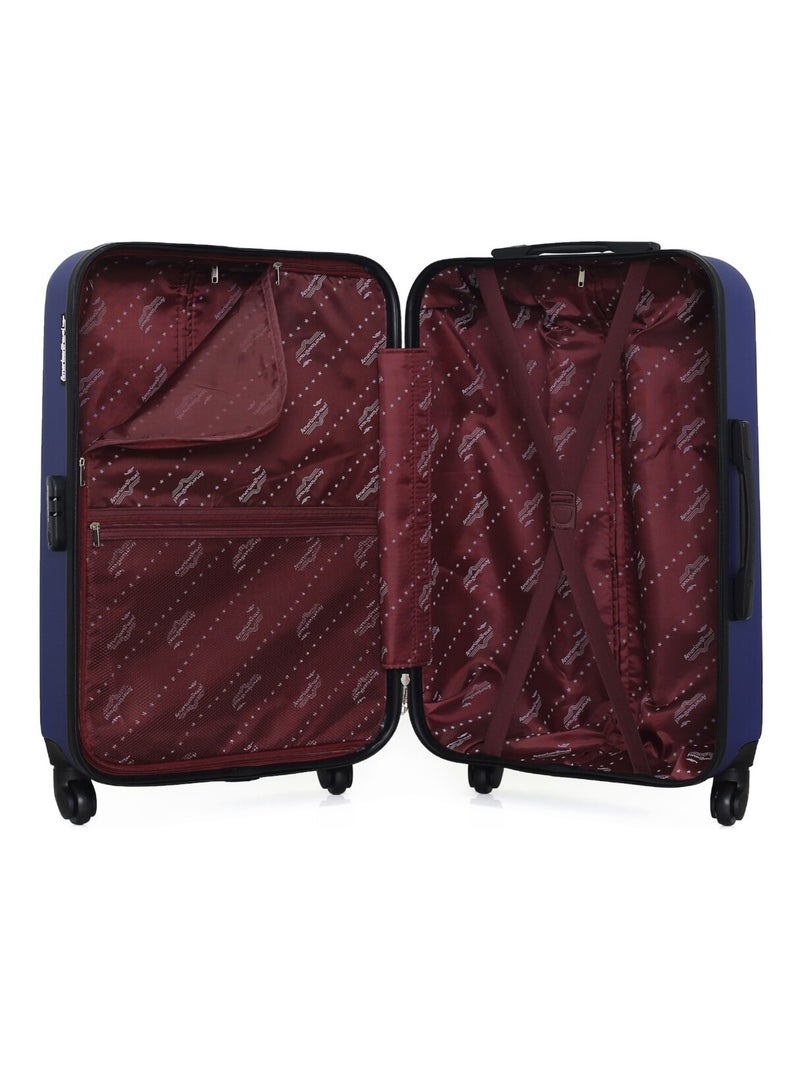 AMERICAN TRAVEL - Valise Weekend SPRINGFIELD 65 cm 4 Roues Bleu Bleu marine - Kiabi