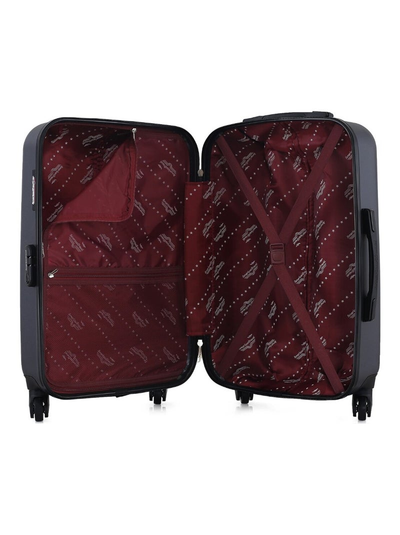 AMERICAN TRAVEL - Valise Weekend SPRINGFIELD-A 60 cm 4 Roues Noir - Kiabi