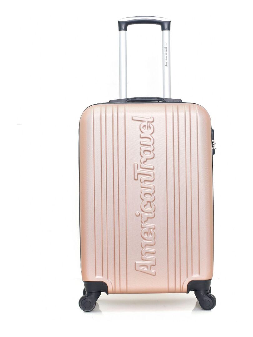 AMERICAN TRAVEL - Valise Weekend SPRINGFIELD-A 60 cm 4 Roues - Rose ...