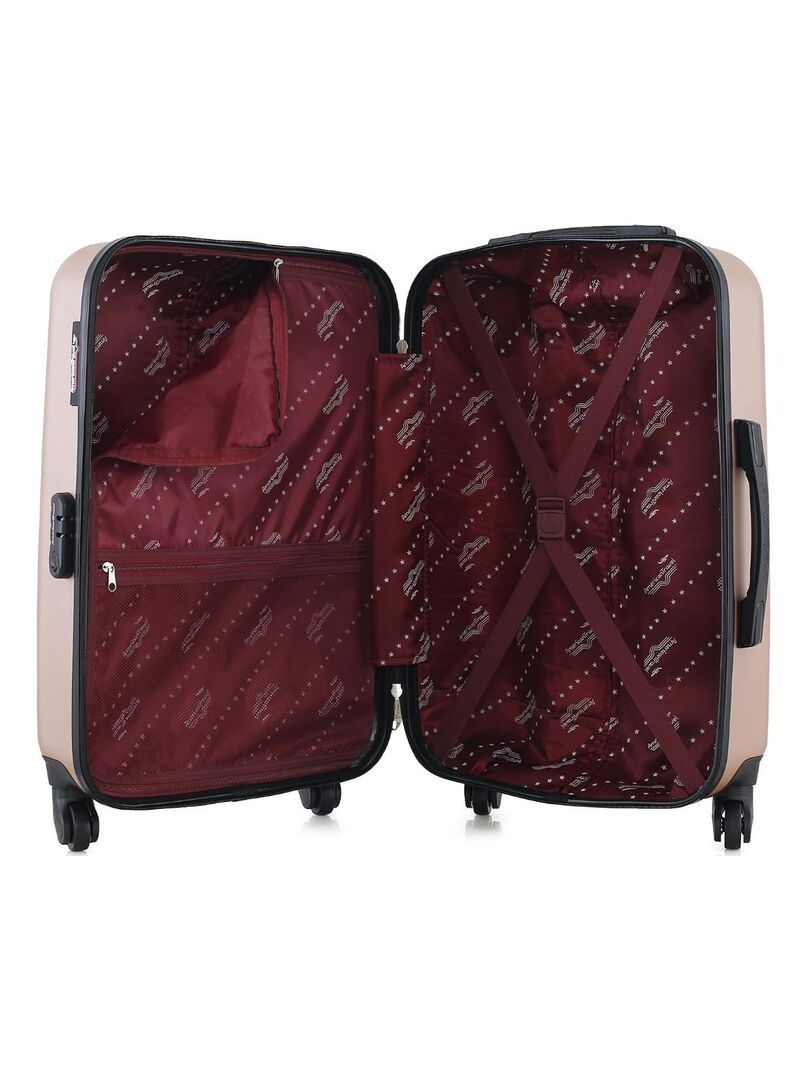 AMERICAN TRAVEL - Valise Weekend SPRINGFIELD-A 60 cm 4 Roues - Rose ...