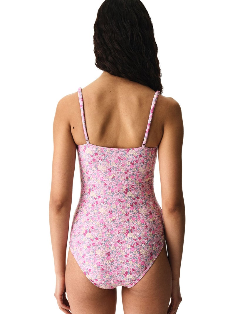 Amira maillot de bain à imprimé petites fleurs penti Rose/Blanc/Vert - Kiabi