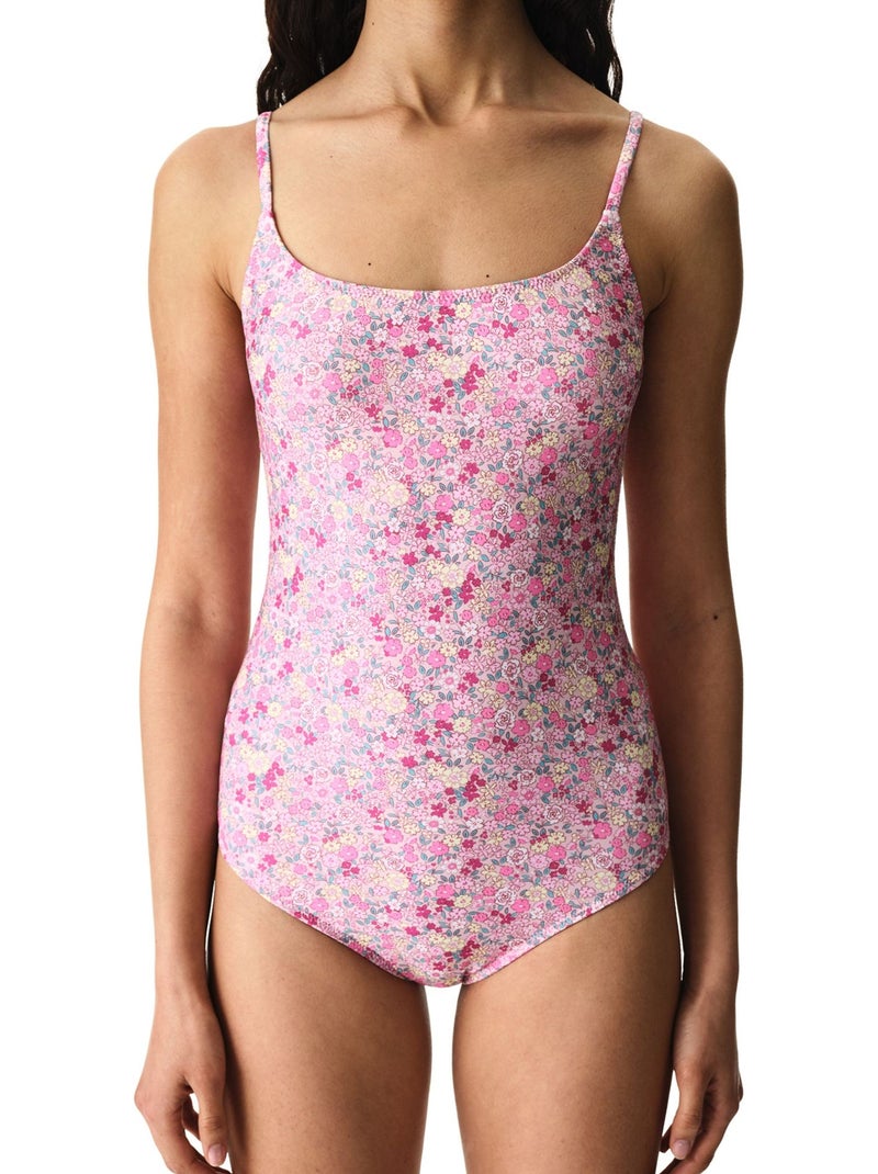 Amira maillot de bain à imprimé petites fleurs penti Rose/Blanc/Vert - Kiabi