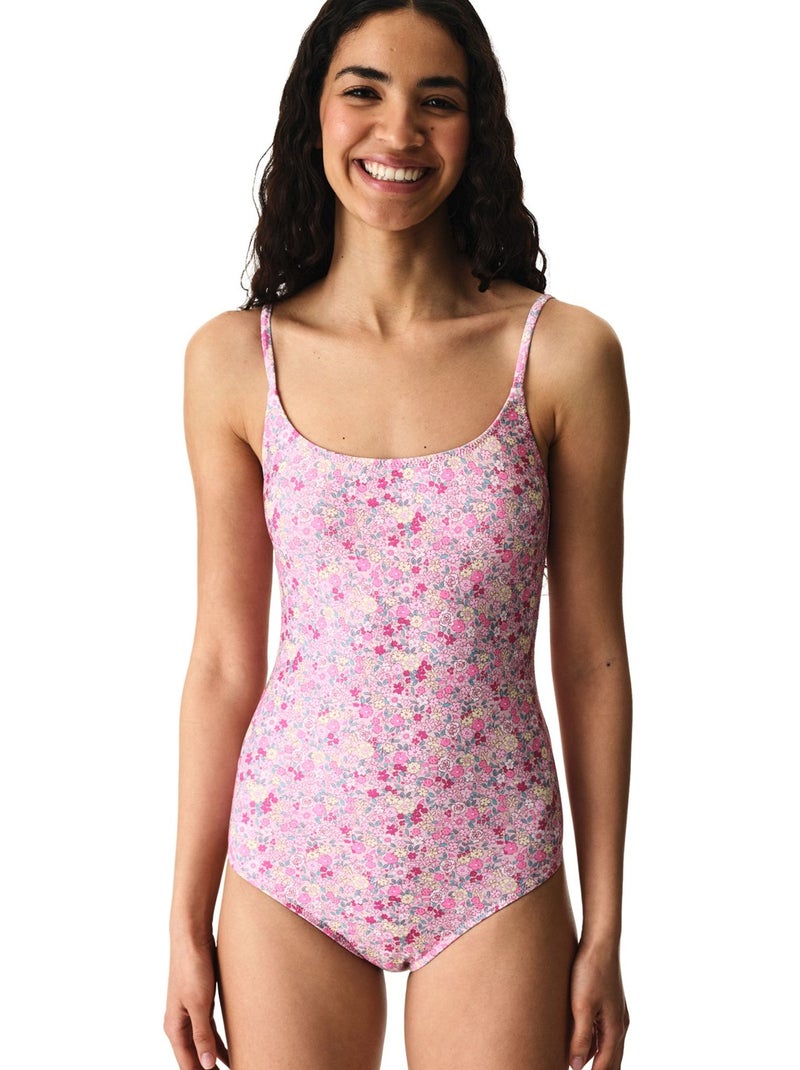 Amira maillot de bain à imprimé petites fleurs penti Rose/Blanc/Vert - Kiabi